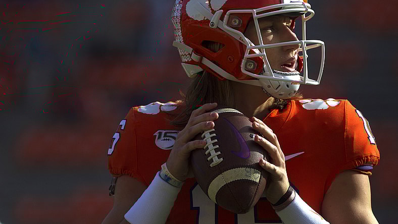 Clemson Tigers quarterback Trevor Lawrence during college football season