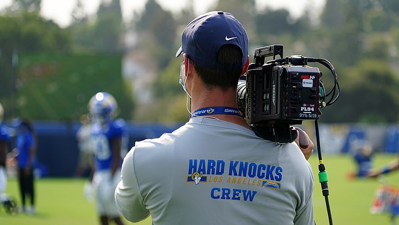 Hard Knocks cameras at Los Angeles Rams training camp