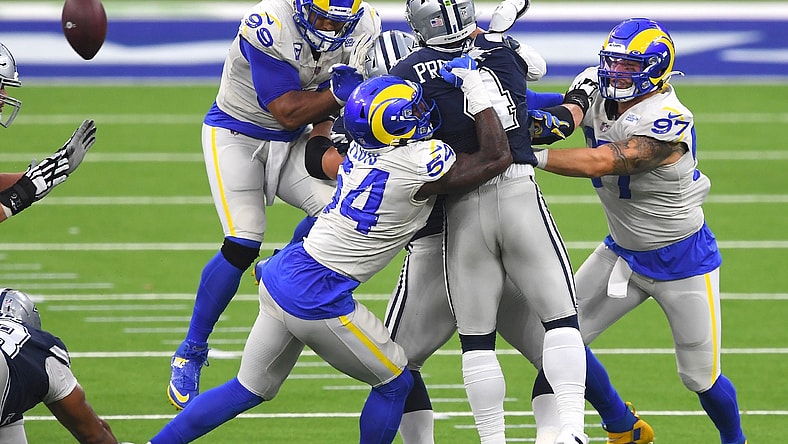 Los Angeles Rams and Dallas Cowbyos during Sunday Night Football