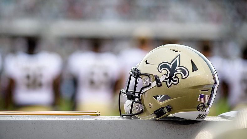 New Orleans Saints helmet during NFL game