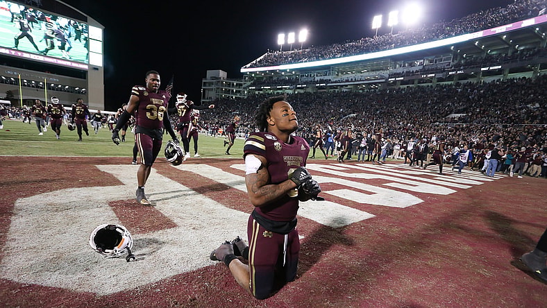 Mississippi State RB Kylin Hill during game against Mississippi.