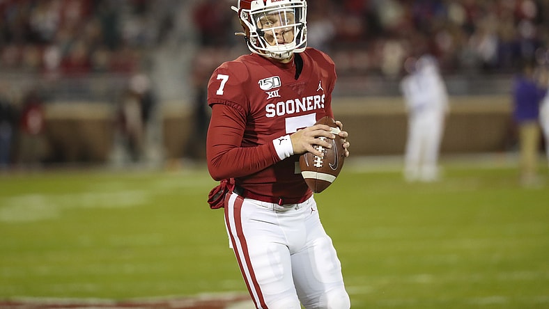 Oklahoma QB Spencer Rattler before TCU game