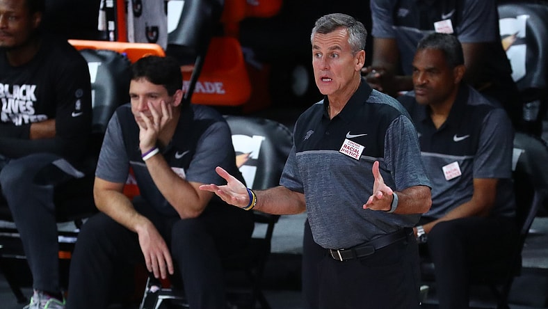 Thunder head coach Billy Donovan during game against the Wizards