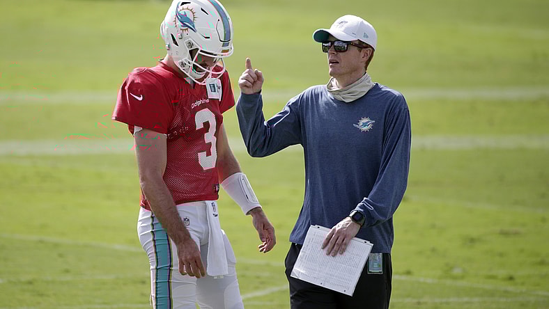 Miami Dolphins QB Josh Rosen during training camp