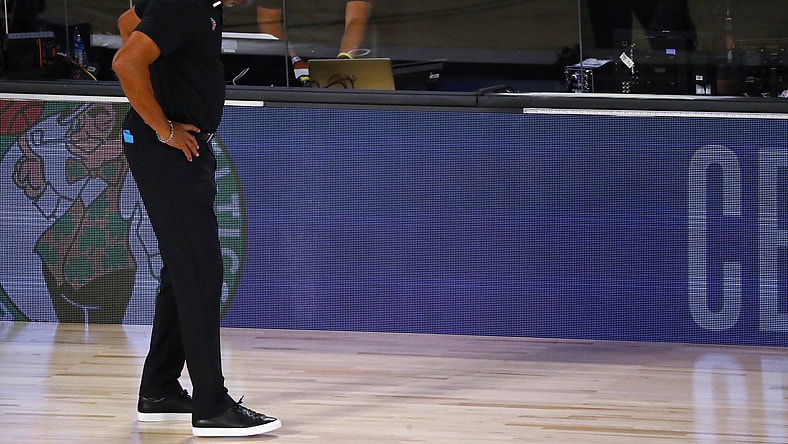 Clippers head coach Doc Rivers during NBA Playoffs against the Nuggets