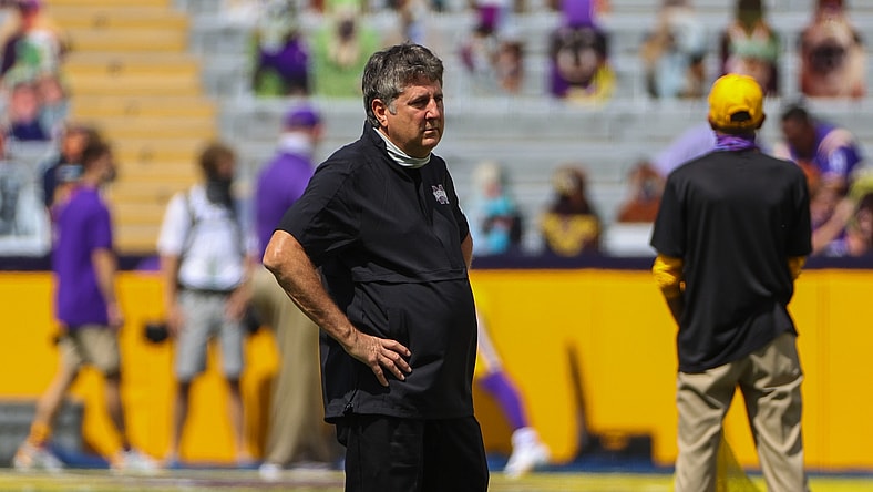 Mississippi State head coach Mike Leach against LSU