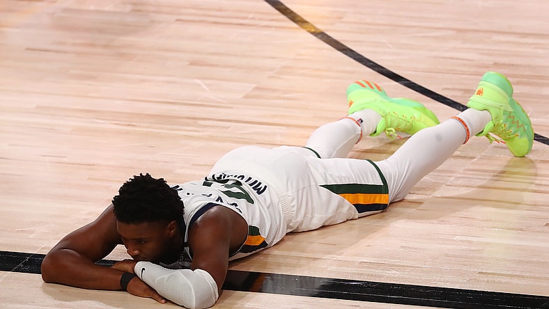 Utah Jazz guard Donovan Mitchell during NBA Playoffs