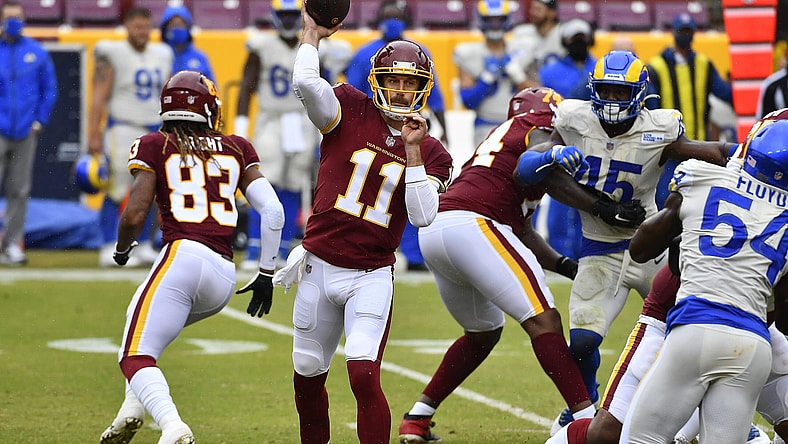 Washington Football Team QB Alex Smith against the Rams