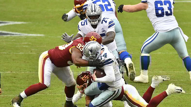 Cowboys QB Andy Dalton against Washington Football Team