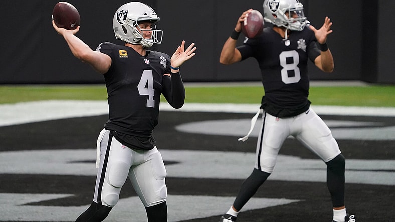 Las Vegas Raiders quarterback options: Derek Carr, Marcus Mariota