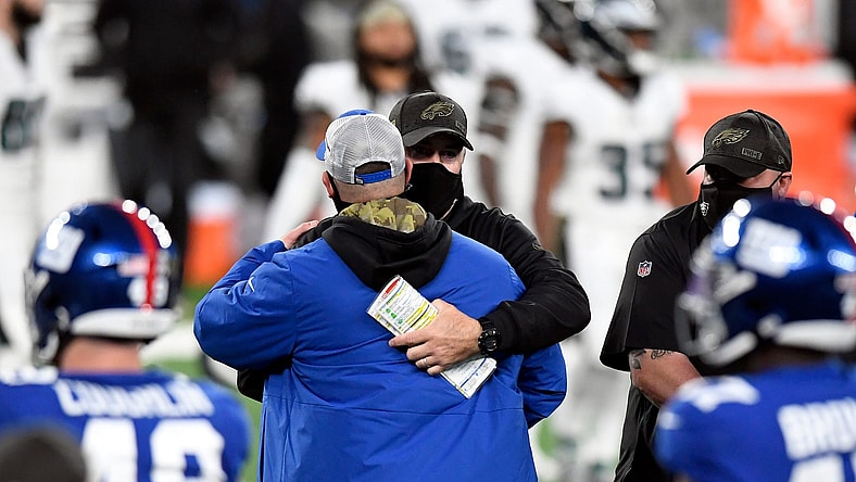 Giants Joe Judge calls out Eagles' Doug Pederson over tanking.