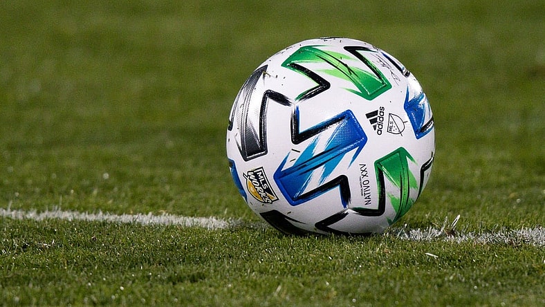 Sep 9, 2020; Commerce City, Colorado, USA; A general view of the match ball in the second half between the Colorado Rapids and the Houston Dynamo at Dick's Sporting Goods Park. Mandatory Credit: Isaiah J. Downing-USA TODAY Sports