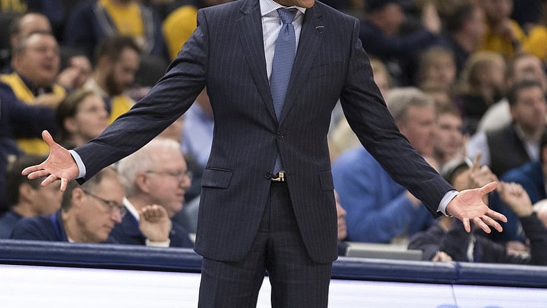 Dec 4, 2018; Milwaukee, WI, USA; UTEP Miners head coach Rodney Terry reacts during the second half against the Marquette Golden Eagles at Fiserv Forum. Mandatory Credit: Jeff Hanisch-USA TODAY Sports