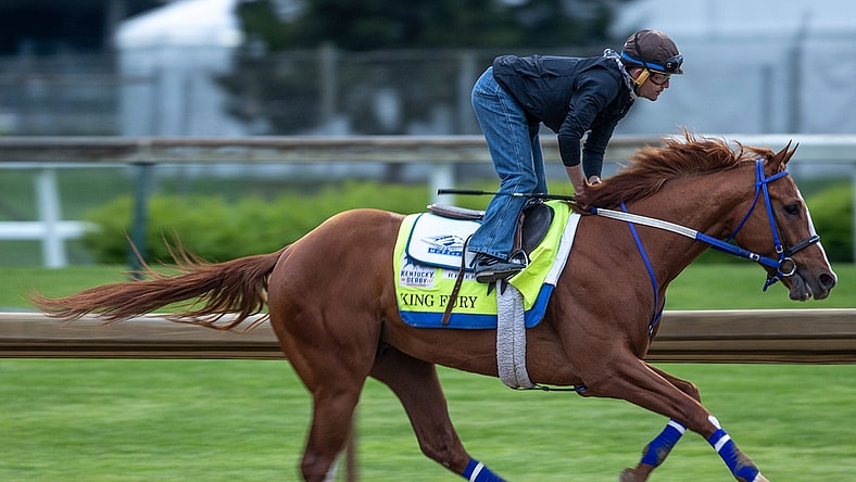 King Fury, trained by Kenny McPeek, puts in a final workout at Churchill Downs before the Kentucky Derby . April 24, 2021

Aj4t5983