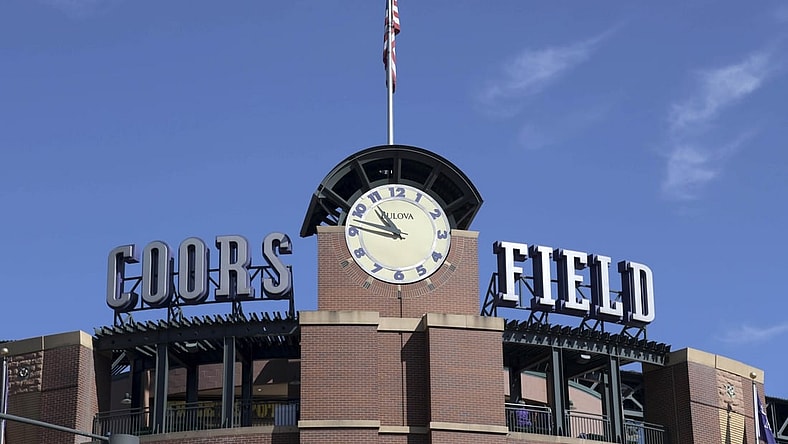 Sep 9, 2018; Denver, CO, USA; General overall view of the Coors Field exterior before the MLB game between the Los Angeles Dodgers and Colorado Rockies. Mandatory Credit: Kirby Lee-USA TODAY Sports