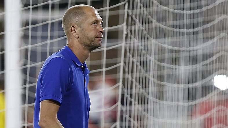 Jun 5, 2019; Washington, DC, USA; the United States head coach Gregg Berhalter walks off the pitch after the United States  match against Jamaica in an international friendly soccer match at Audi Field. Jamaica won 1-0. Mandatory Credit: Geoff Burke-USA TODAY Sports
