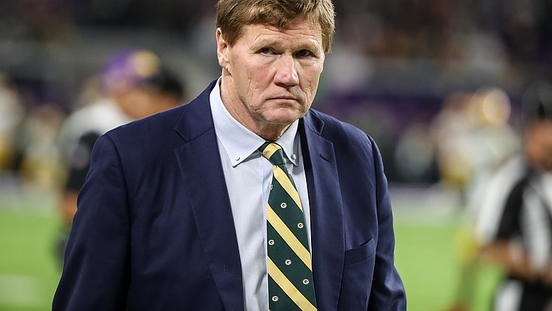 Dec 23, 2019; Minneapolis, Minnesota, USA; Green Bay Packers president and CEO Mark Murphy looks on prior to a game against the Minnesota Vikings at U.S. Bank Stadium. Mandatory Credit: Brace Hemmelgarn-USA TODAY Sports