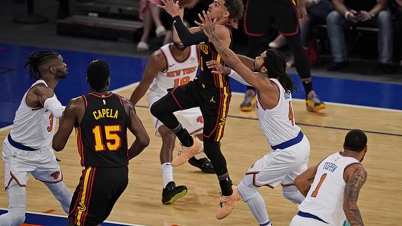 Atlanta Hawks' Trae Young against the New York Knicks