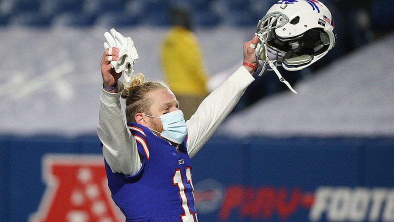 Bills receiver Cole Beasley celebrates with the crowd after Buffalo beat the Ravens in the AFC divisional game.

Jg 011620 Bills 7