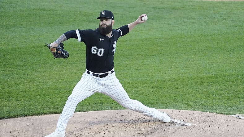 Jun 10, 2021; Chicago, Illinois, USA; Chicago White Sox starting pitcher Dallas Keuchel (60) throws a pitch against the Toronto Blue Jays during the second inning at Guaranteed Rate Field. Mandatory Credit: David Banks-USA TODAY Sports