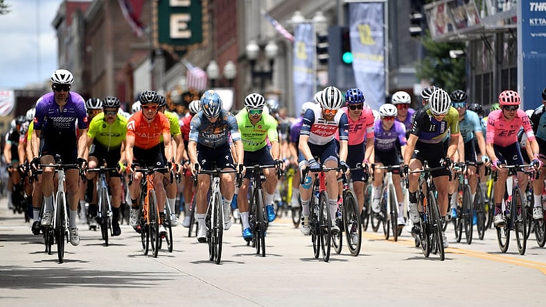 The start of the men's USA Cycling Pro Road National Championship in Knoxville, Tenn. on Sunday, June 20, 2021.

Kns Cycling