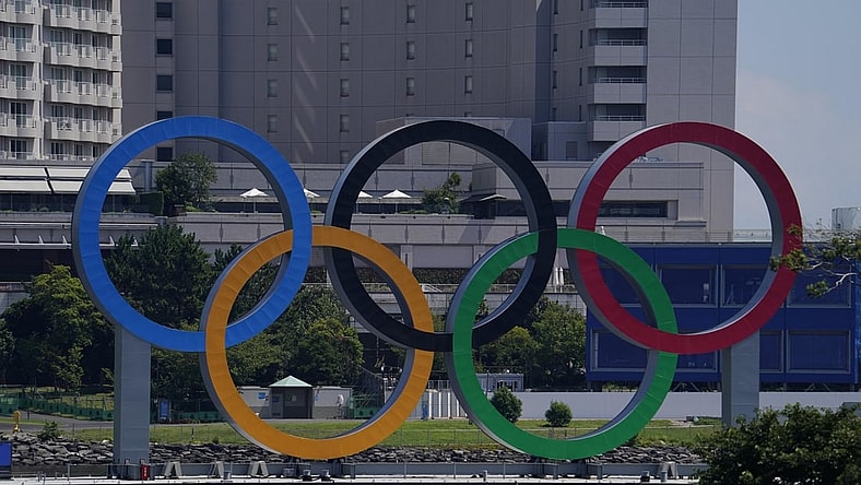 July 19, 2021; Tokyo, JAPAN;  A general view of the Olympic Rings in Odaiba before the Tokyo 2020 Summer Olympic Games. Mandatory Credit: Mandi Wright-USA TODAY Sports