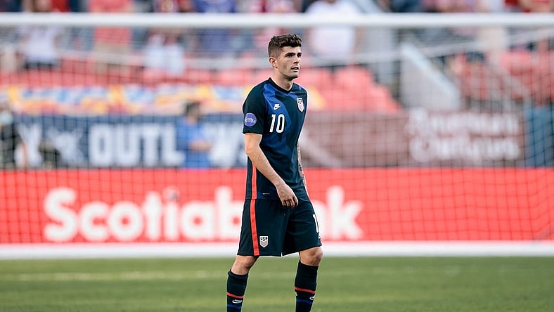 Jun 3, 2021; Denver, Colorado, USA; United States forward Christian Pulisic (10) in the second half against Honduras during the semifinals of the 2021 CONCACAF Nations League soccer series at Empower Field at Mile High. Mandatory Credit: Isaiah J. Downing-USA TODAY Sports