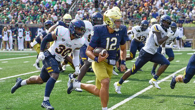 Notre Dame put on blast for Peacock streaming deal, poor showing vs. Toledo