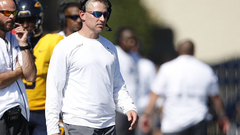 Sep 15, 2018; Toledo, OH, USA; Toledo Rockets head coach Jason Candle looks on during the fourth quarter against the Miami Hurricanes at Glass Bowl. Mandatory Credit: Raj Mehta-USA TODAY Sports