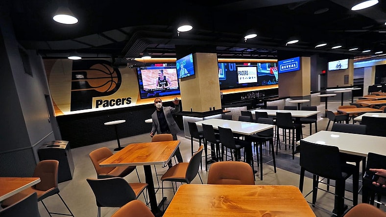 This is the new PointsBet Hardwood Club seen during the Fieldhouse of the Future Phase 1 Renovations Reveal and Media Walkthrough Thursday, Jan. 21, 2021 at Bankers Life Fieldhouse in downtown Indianapolis. The Fieldhouse chose to work towards offering different experiences from which patrons could choose.

A Tour Is Given During The Fieldhouse Of The Future Phase 1 Renovations Reveal And Media Walkthrough At Bankers Life Fieldhouse