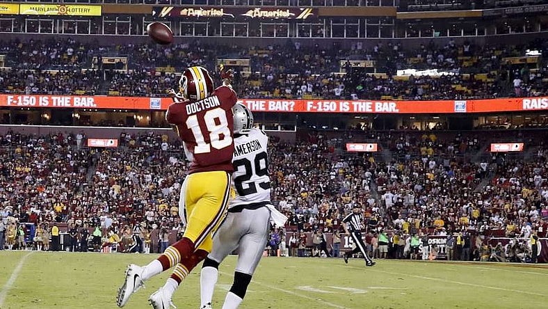 las vegas raiders report washington redskins