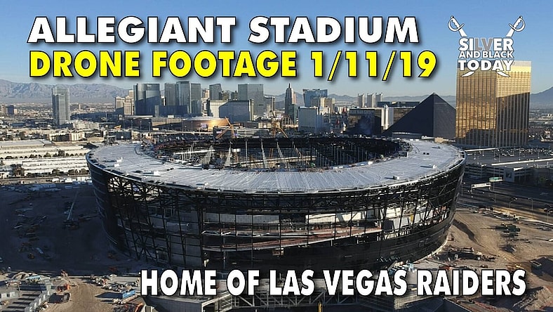 allegiant stadium las vegas raiders nfl drone