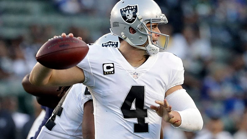 Derek Carr inside the numbers oakland raiders
