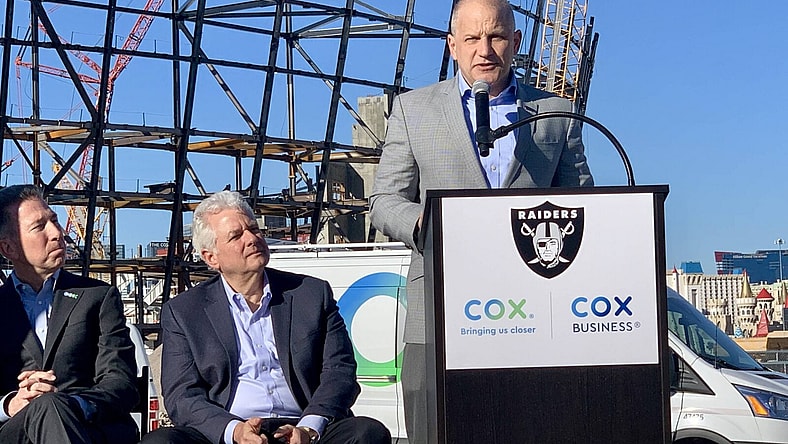 marc badain raiders cox communications las vegas stadium