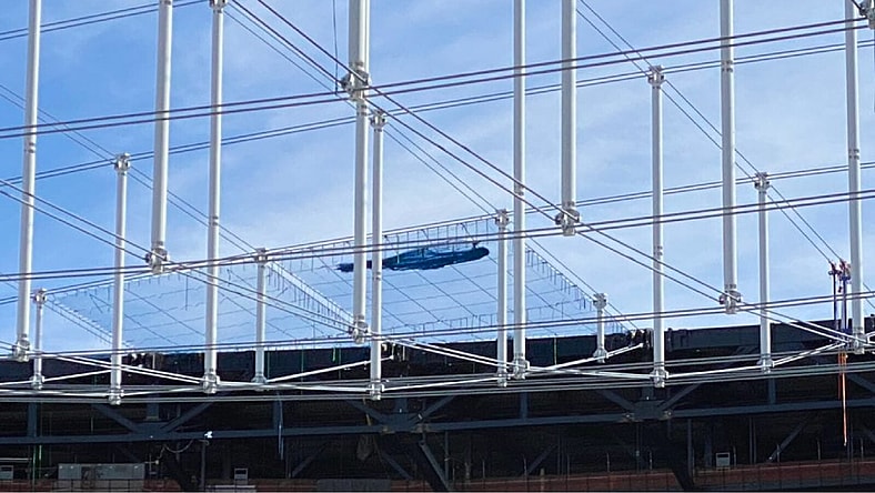 allegiant stadium roof las vegas raiders mick akers