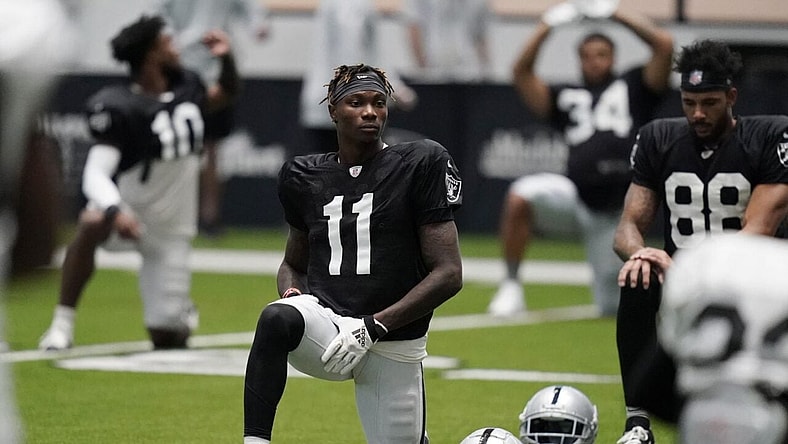 Henry Ruggs speed vegas raiders trying camp Mike Pritchard