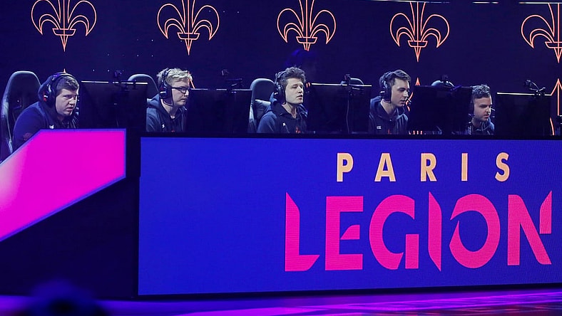 Jan 26, 2020; Minneapolis, Minnesota, USA; Paris Legion competes against the London Royal Ravens during the Call of Duty League Launch Weekend at The Armory. Mandatory Credit: Bruce Kluckhohn-USA TODAY Sports