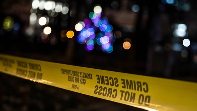 Crime scene tape.

Night After Explosion 03