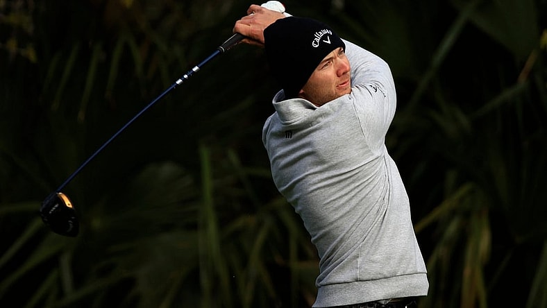Sam Burns tees off on 5 of the Players Stadium Course Sunday, March 13, 2022 at TPC Sawgrass in Ponte Vedra Beach. Sunday marked finishing second rounds and beginning third rounds of golf for The Players Championship.

Jki 031422 Playerssuncorey 30