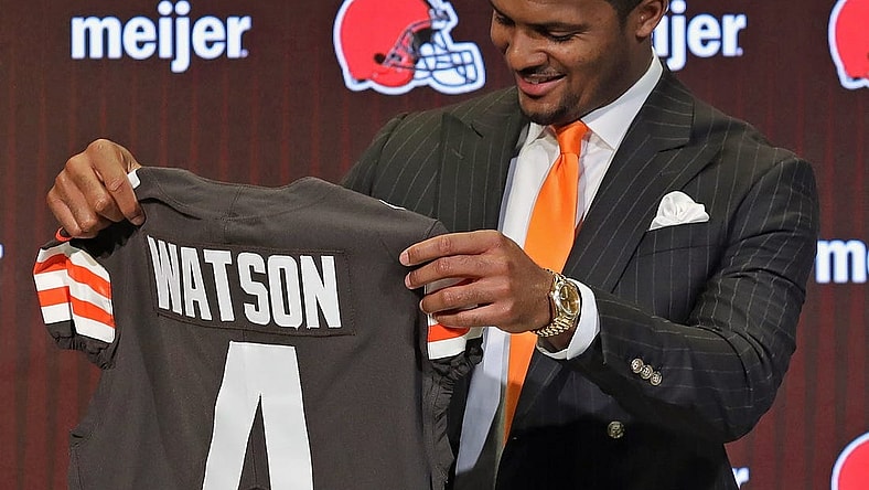 Browns QB Deshaun Watson is still facing multiple lawsuits in Texas.

Syndication Akron Beacon Journal