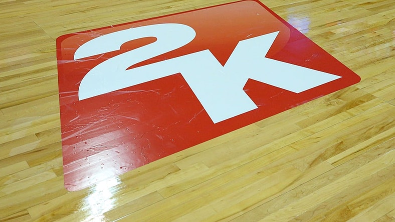 Nov 10, 2018; Syracuse, NY, USA; General view of the 2K Empire Classic logo prior to the game between the Morehead State Eagles and the Syracuse Orange at the Carrier Dome. Mandatory Credit: Rich Barnes-USA TODAY Sports