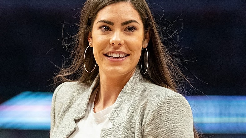 February 15, 2020; Chicago, Illinois, USA; Los Angeles Sparks guard Kelsey Plum during NBA All Star Saturday Night at United Center. Mandatory Credit: Kyle Terada-USA TODAY Sports