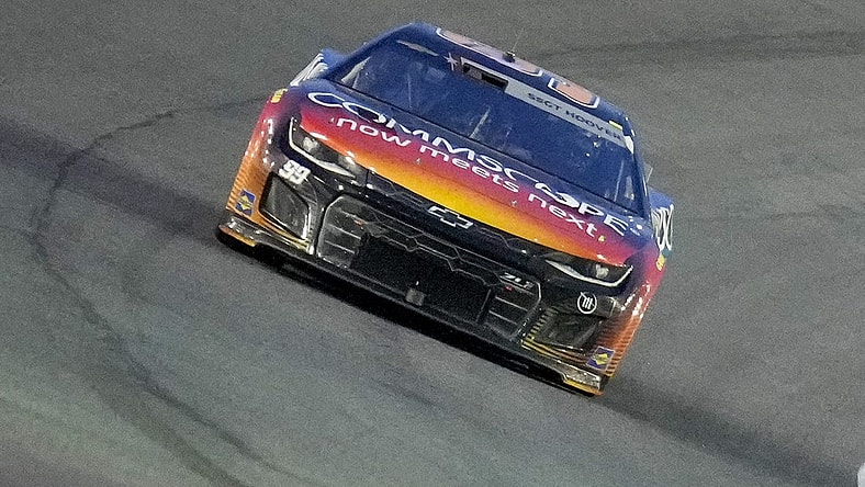 May 29, 2022; Concord, North Carolina, USA; NASCAR Cup Series driver Daniel Suarez (99) during the Coca-Cola 600 at Charlotte Motor Speedway. Mandatory Credit: Jim Dedmon-USA TODAY Sports
