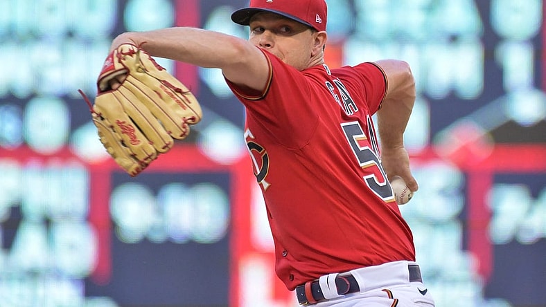 May 13, 2022; Minneapolis, Minnesota, USA; Minnesota Twins starting pitcher Sonny Gray (54) throws a pitch against the Cleveland Guardians at Target Field. Mandatory Credit: Jeffrey Becker-USA TODAY Sports