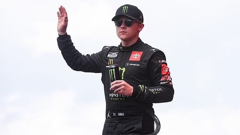 Aug 7, 2022; Brooklyn, Michigan, USA; NASCAR Cup Series driver Kurt Busch (45) at Michigan International Speedway. Mandatory Credit: Tim Fuller-USA TODAY Sports