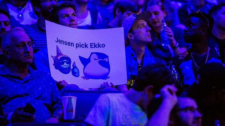 Andrew Gillings, 29 of Traverse City supports Team Liquid at the 2019 LCS Summer Finals at Little Caesars Arena in Detroit, Mich., Sunday, Aug 25, 2019.

Lcs 082519 19 01