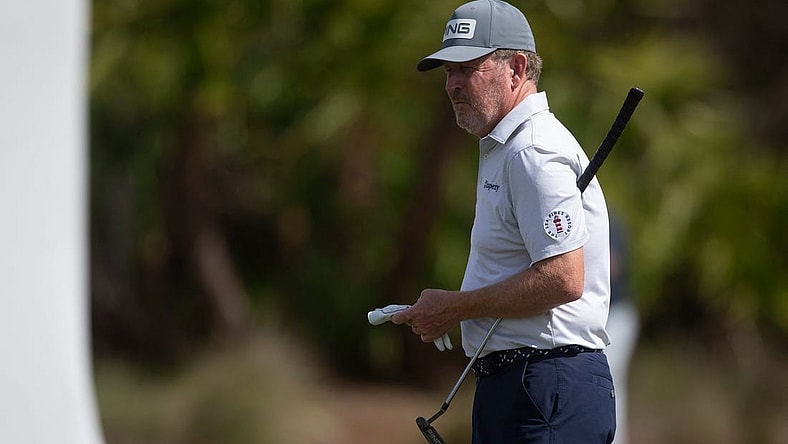Jeff Maggert watches the game during the Chubb Classic Pro-Am on Wednesday, Feb. 16, 2022 at the Tibur  n Golf Club in Naples, Fla.

Ndn 20220216 Chubb Classic 0266