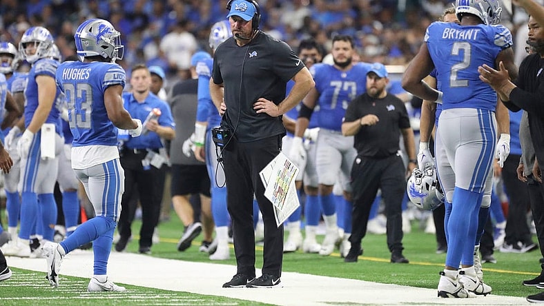 Detroit Lions coach Dan Campbell during the second half against the Philadelphia Eagles at Ford Field, Sept. 11, 2022.

Nfl Philadelphia Eagles At Detroit Lions