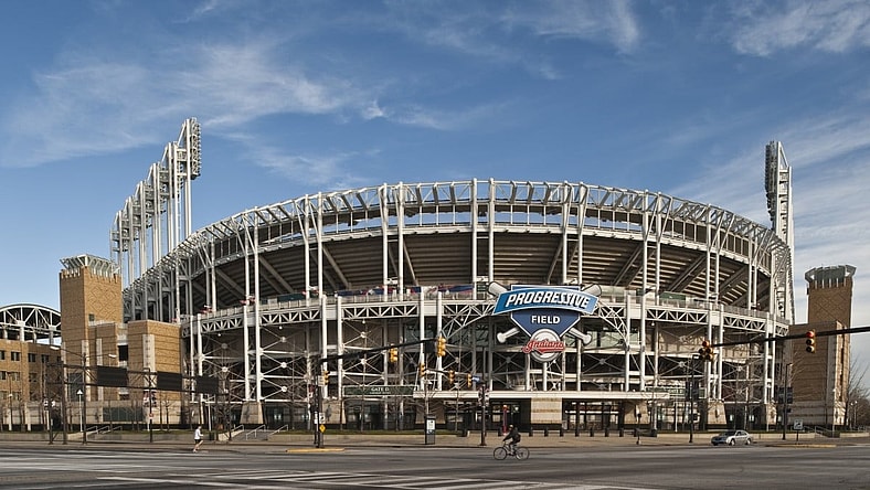 baseball, field, cleveland
