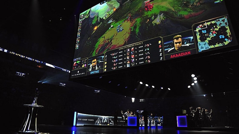Apr 13, 2019; St. Louis , MO, USA; Team Liquid battles against TSM during the League of Legends Championship Series Spring Finals at Chaifetz Arena. Mandatory Credit: Jeff Curry-USA TODAY Sports